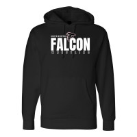 South Central Wrestling | Falcon Word Logo | Cotton Hooded Sweatshirt