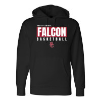 South Central Basketball | Falcon Word Logo | Cotton Hooded Sweatshirt