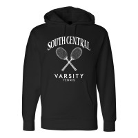 South Central Tennis | Crossed Rackets Logo | Cotton Hooded Sweatshirt