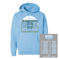 JH Rose Volleyball State Champions | Rampant State | Cotton Hooded Sweatshirt
