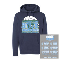 JH Rose Volleyball State Champions | Rampant State | Cotton Hooded Sweatshirt