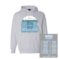 JH Rose Volleyball State Champions | Rampant State | Cotton Hooded Sweatshirt