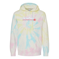 Darnestown Swim Team | Word Log Logo | Unisex Midweight Tie-Dyed Hooded Sweatshirt