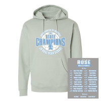 JH Rose Volleyball State Champions | Circle Design | Cotton Hooded Sweatshirt