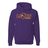 Lions Baseball | Lion Head Logo | Cotton Blend Hoodies