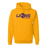 Lions Baseball | Lion Head Logo | Cotton Blend Hoodies