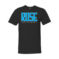 JH Rose Volleyball Cotton Tee | Blue Rose | Multiple Colors