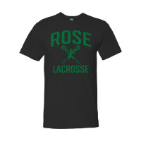 JH Rose Lacrosse Cotton Tee | Distressed Rose Lacrosse Logo | Multiple Colors