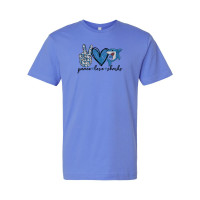 Ridgewood Elementary | Peace, Love, Sharks | Short-Sleeve Cotton Tee