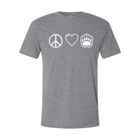 WH Robinson | Peace, Love, & Bears | Cotton T-Shirt | Multiple Colors