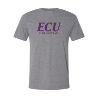 ECU Club Softball | Slant Logo | Multiple Colors