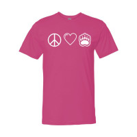 WH Robinson | Peace, Love, & Bears | Cotton T-Shirt | Multiple Colors