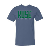 JH Rose Volleyball Cotton Tee | Green Rose | Multiple Colors