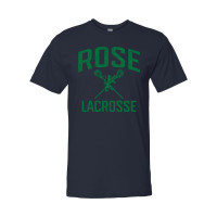 JH Rose Lacrosse Cotton Tee | Distressed Rose Lacrosse Logo | Multiple Colors