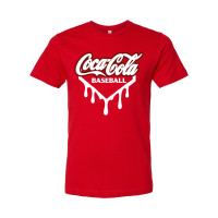 Coke Baseball | Drip Logo  | Cotton T-Shirt