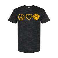 Sugg Bundy Elementary Cotton Tee | Peace, Love, Paw | Multiple Colors