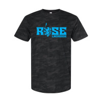 JH Rose Lacrosse Cotton Tee | Rose Rampant Word Logo Logo | Multiple Colors