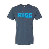 JH Rose Lacrosse Cotton Tee | Rose Rampant Word Logo Logo | Multiple Colors