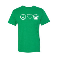 WH Robinson | Peace, Love, & Bears | Cotton T-Shirt | Multiple Colors