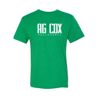 AG Cox Volleyball | Word Logo | Cotton Tee | Multiple Colors