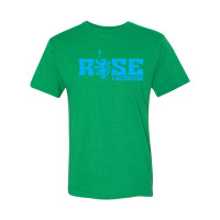 JH Rose Lacrosse Cotton Tee | Rose Rampant Word Logo Logo | Multiple Colors