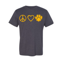 Sugg Bundy Elementary Cotton Tee | Peace, Love, Paw | Multiple Colors