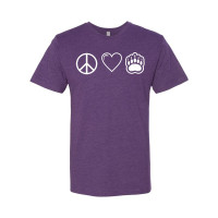 WH Robinson | Peace, Love, & Bears | Cotton T-Shirt | Multiple Colors