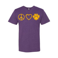 Sugg Bundy Elementary Cotton Tee | Peace, Love, Paw | Multiple Colors