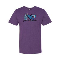 Ridgewood Elementary | Peace, Love, Sharks | Short-Sleeve Cotton Tee