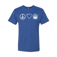 WH Robinson | Peace, Love, & Bears | Cotton T-Shirt | Multiple Colors