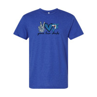 Ridgewood Elementary | Peace, Love, Sharks | Short-Sleeve Cotton Tee