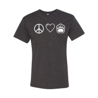 WH Robinson | Peace, Love, & Bears | Cotton T-Shirt | Multiple Colors