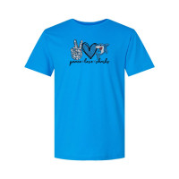 Ridgewood Elementary | Peace, Love, Sharks | Short-Sleeve Cotton Tee