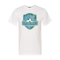 JH Rose Soccer Cotton Tee | Distressed Rose Soccer Crest | Multiple Colors