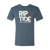 Riptide Swimming  Block Logo | Unisex  Next Level Tri-Blend Tee