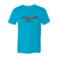 Carolina East Beach Volleyball | Word Logo | Unisex  Next Level Tri-Blend Tee