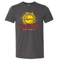 E B Aycock Softball Cotton Tee | Softball Logo | Multiple Colors