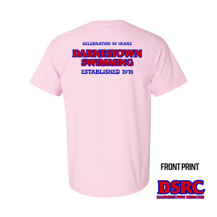 Darnestown Swim Team | Anniversary Logo | Short-Sleeve Comfort Colors