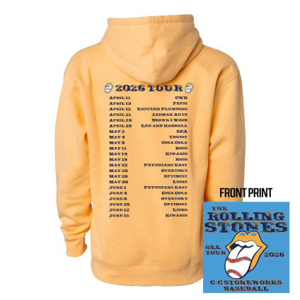 C&C Baseball | 2026 Concert Dates | Cotton Hooded Sweatshirt