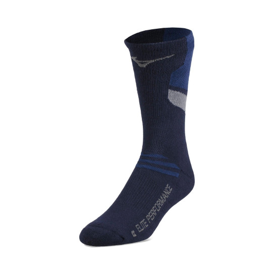 Mizuno RUNBIRD CREW SOCKS | Navy | PLAYER REQUIRED