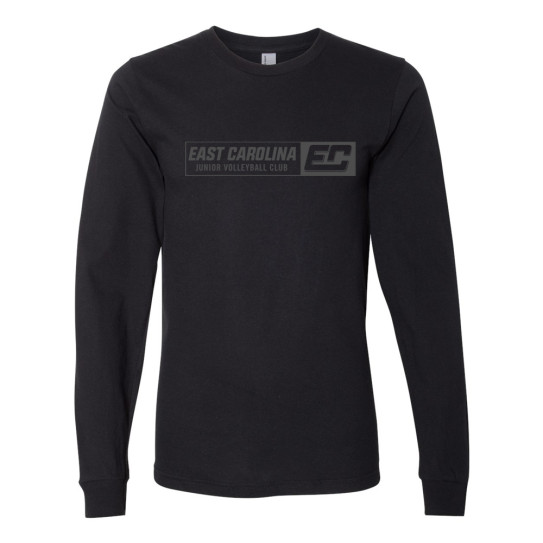 ECJVC | Black Logo | Long-Sleeve Cotton T-Shirt