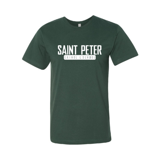 Saint Peter Catholic School | SPCS Block Logo | Cotton Tee |  Multiple Colors