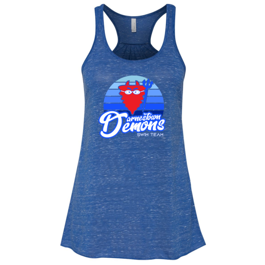 Darnestown Swim Team | Sunset Logo | Flowy Tank Top
