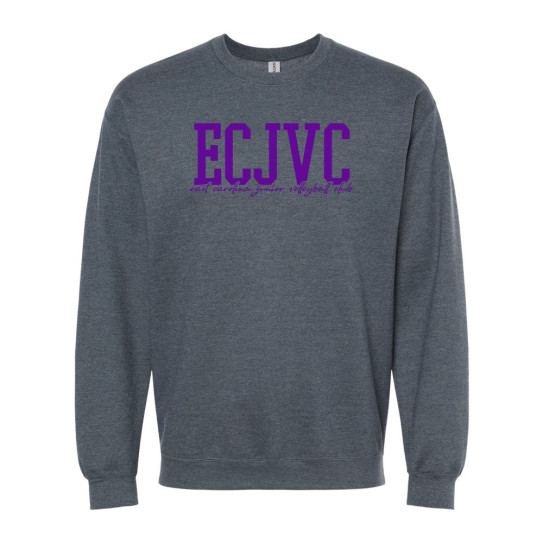 ECJVC | ECJVC Block Script Logo | Softstyle Crewneck Sweatshirt