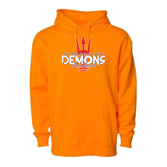 Darnestown Swim Team | Block Log Logo | Cotton Hoodie