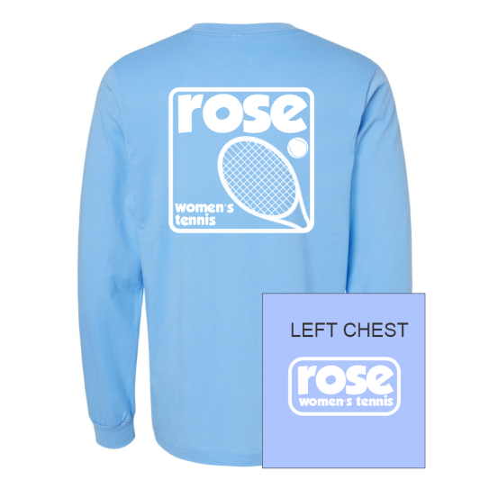 JH Rose Tennis | Retro Logo | Long-Sleeve Cotton Tee