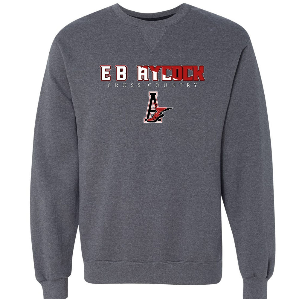 EB Aycock Cross Country Crewneck Sweatshirt | Word Logo