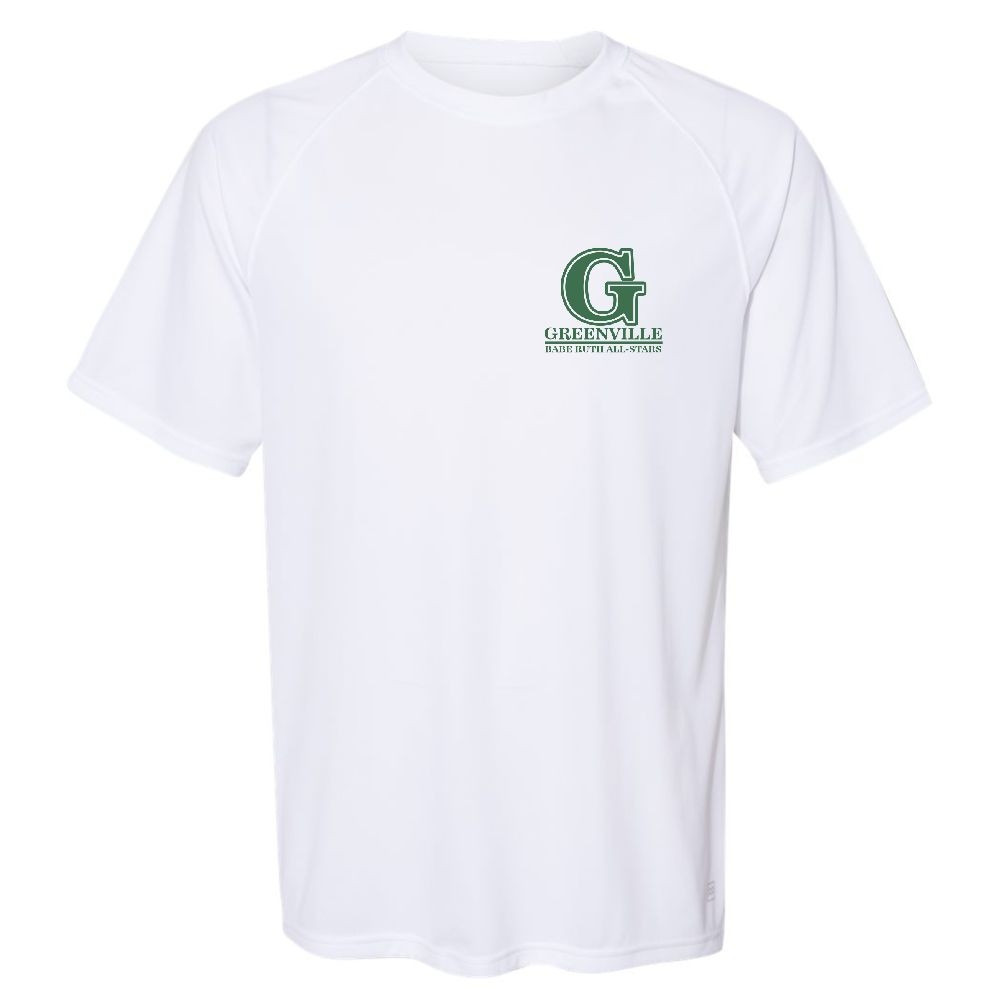 White Warm-Up T-Shirt | Babe Ruth Greenville All-Stars 