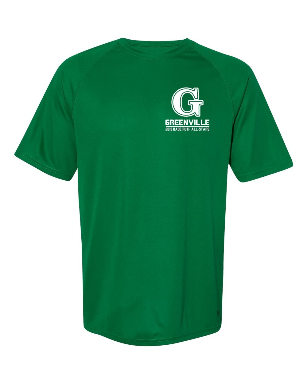 Green Warm-Up T-Shirt | Babe Ruth Greenville All-Stars 