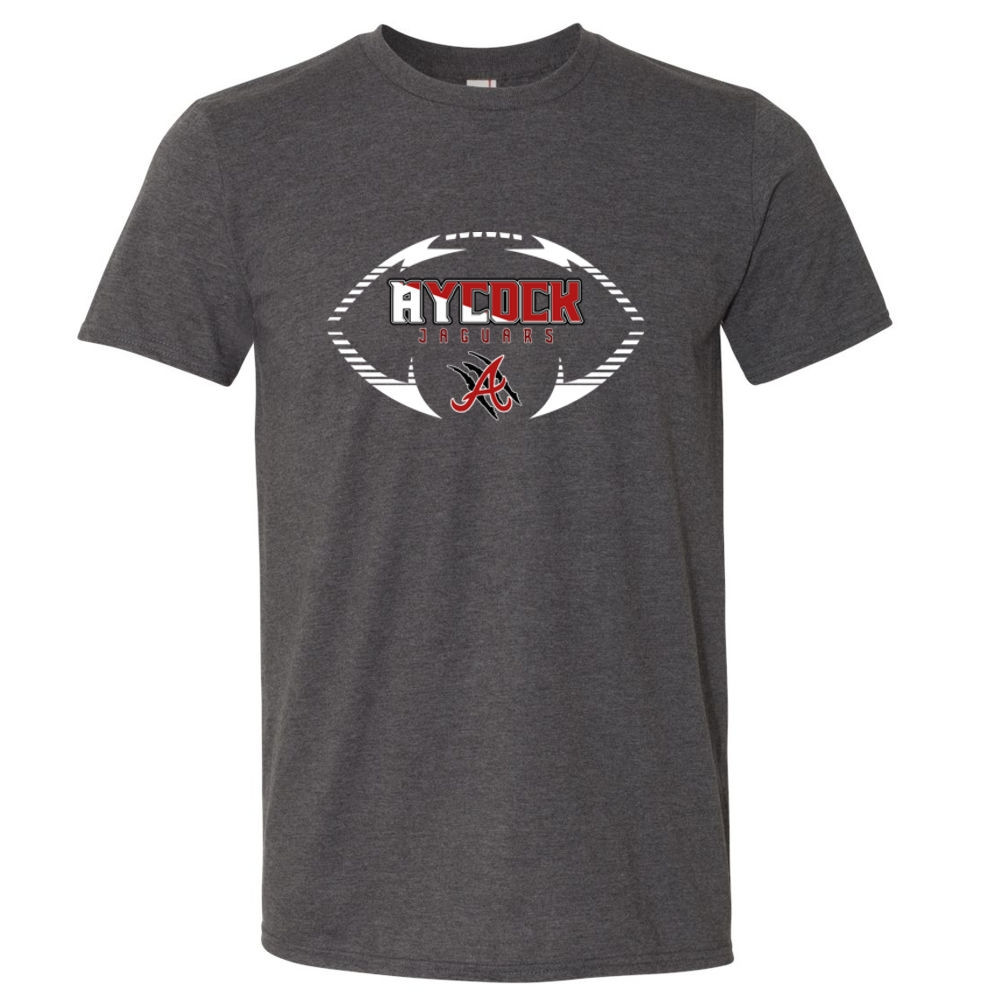 E. B. Aycock Football Cotton Tee | Football Logo | Multiple Colors